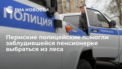 Пермские полицейские помогли заблудившейся пенсионерке выбраться из леса