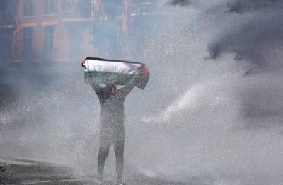 В Париже полиция разогнала водометами и слезоточивым газом пропалестинский митинг
