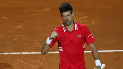 Джокович победил Сонего и сыграет с Надалем в финале турнира ATP в Риме