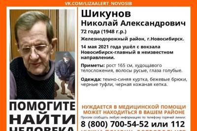 В Новосибирске 72-летний пенсионер вышел с вокзала и пропал без вести