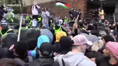 В Лондоне на акции в поддержку Палестины пострадали полицейские