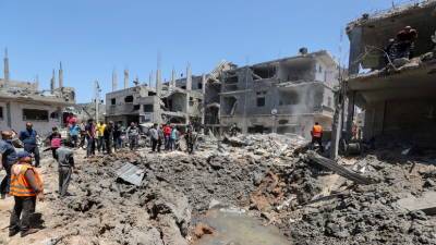 В секторе Газа заявили о разрушении здания Минтруда из-за обстрела