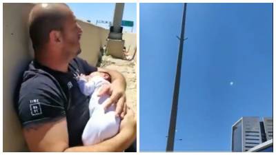 В Израиле обстрелы застали мужчину с младенцем на шоссе: жуткое видео
