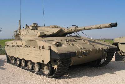 На границе с сектором Газа сгорел израильский танк «Меркава»