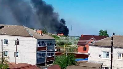 Пожар в Ульяновской области спровоцировал взрывы