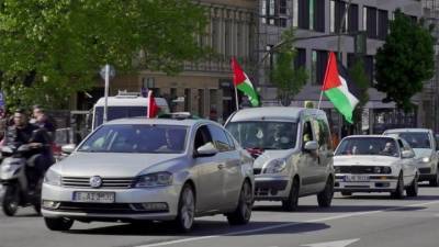 Акции в поддержку Израиля и Палестины проходят по всему миру
