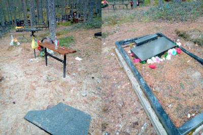 «Нелюди»: в Сегеже вандалы учинили беспредел на местном кладбище
