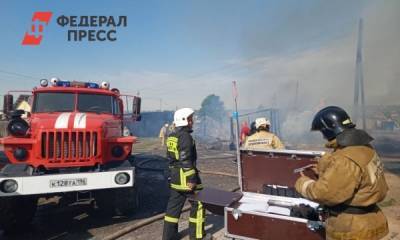 Пожарные спасли село на Среднем Урале