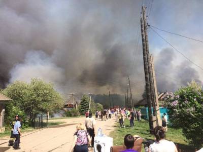 Под Ульяновском потушили пожар, вспыхнувший на территории бывшего лесокомбината
