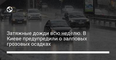 Затяжные дожди всю неделю. В Киеве предупредили о залповых грозовых осадках