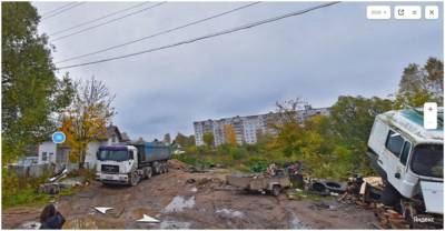 В центре Ржева Тверской области ликвидировали незаконную стоянку большегрузов