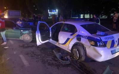 В Полтаве в машину полиции врезался пьяный водитель