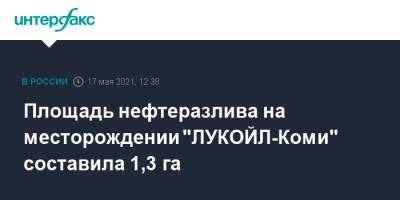 Площадь нефтеразлива на месторождении "ЛУКОЙЛ-Коми" составила 1,3 га