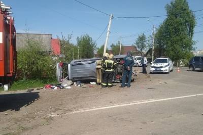 В Тверской области водитель наехал на две опоры ЛЭП и погиб