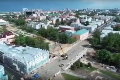Реконструкцию мостов на улицах Ленина и Каширина в Рязани сняли с высоты