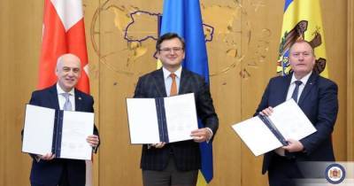 Грузия, Украина и Молдавия договорились о сотрудничестве по интеграции с ЕС