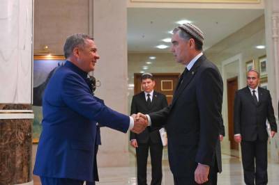 На переговорах с президентом Татарстана Бердымухаммедов рассказал о строительстве умного города