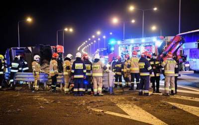 В Польше умерла украинка, которая в марте пострадала в аварии автобуса