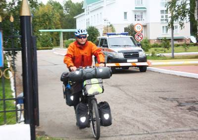 Чешский пожарный на велосипеде доехал до Иркутска