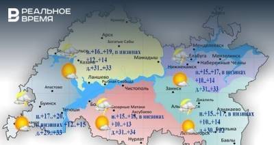 В Татарстане ожидается жаркая погода до +33 градусов