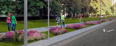 В Москве начали благоустройство территории у стации метро «Мичуринский проспект»