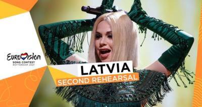 Восход кровавой луны: посмотрите на репетицию номера Латвии на Евровидении