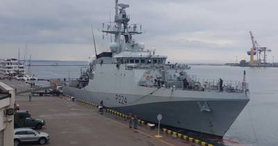 Корабль Королевского флота Британии вошел в порт Одессы (фото)