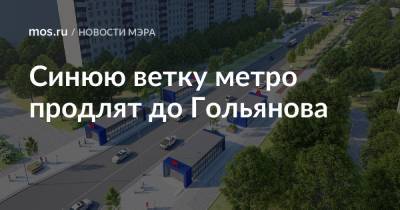 Синюю ветку метро продлят до Гольянова