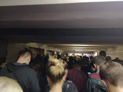 Замена турникетов на одной из станций столичного метро вызвала жуткую давку (ВИДЕО)