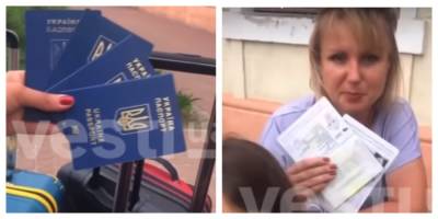 Харьковчанка с детьми дерзко избавились от паспортов, видео: "Украина, иди-ка ты в..."