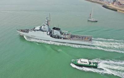 В Одессу зашел британский военный корабль (видео)