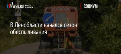 В Ленобласти начался сезон обеспыливания