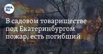 В садовом товариществе под Екатеринбургом пожар, есть погибший. Видео