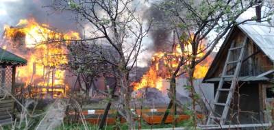 В Екатеринбурге в пожаре в садах погиб человек