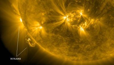 В NASA показали мощную вспышку на Солнце (ВИДЕО) и мира