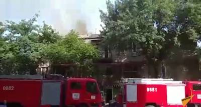 Пожар в центре Еревана: на месте работают несколько боевых расчетов