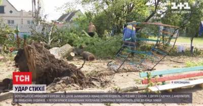 Непогода атакует Украину: в Херсонской области срывало крыши и выкорчевало деревья, а Жмеринку затопило