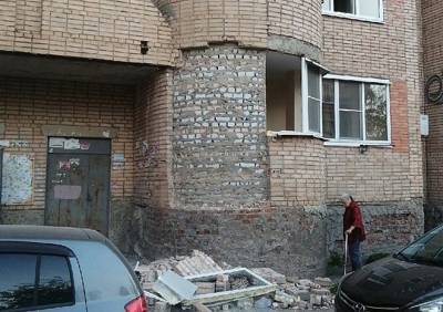 В Рязани начал рушиться еще один многоэтажный дом