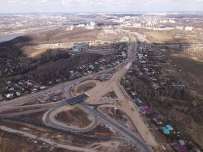 Строительство путепровода транспортной развязки в Ольгино завершено на 98%