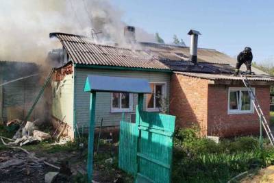 Вечером 18 мая на пожаре в Узловском районе погиб 13-летний мальчик