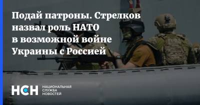 Подай патроны. Стрелков назвал роль НАТО в возможной войне Украины с Россией