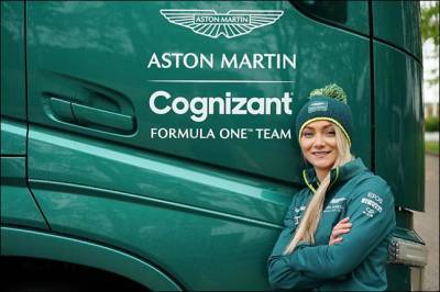 Джессика Хоукинс – посол команды Aston Martin