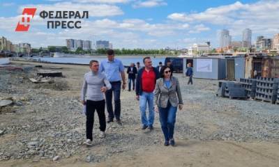 Мэра Челябинска познакомили с благоустраиваемой частью набережной