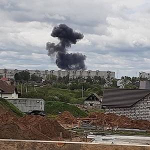 В Беларуси упал военный самолет: два человека погибли