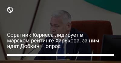 Соратник Кернеса лидирует в мэрском рейтинге Харькова, за ним идет Добкин – опрос