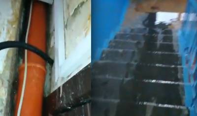 В Тобольске многоквартирный жилой дом затопило после капремонта