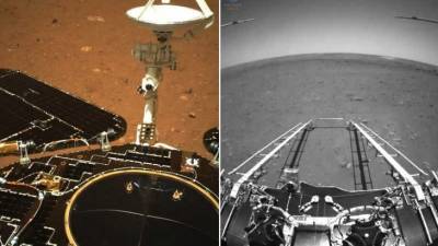 Китайский марсоход «Чжужун» передал первые снимки с Марса