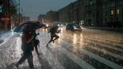 МЧС снова предупредило об урагане в Петербурге