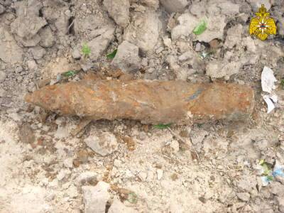 Артиллерийский снаряд времен войны нашли в деревне под Тверью