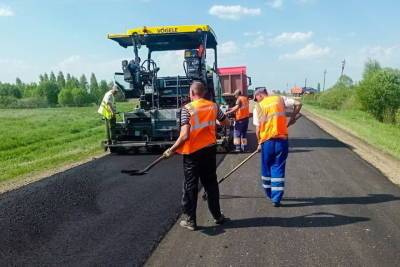 В Рязанской области по нацпроекту ремонтируют дорогу, соединяющую Ермишь и Кадом